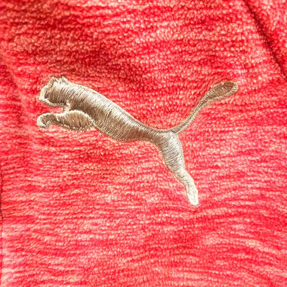 Puma Heather Pink Fleece Sweatshirt Jacket (Girls 8-10) - Picture 9 of 9